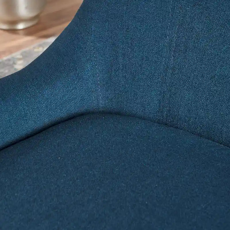 Fauteuil d'appoint à oreilles haut dossier 27" bleu marine