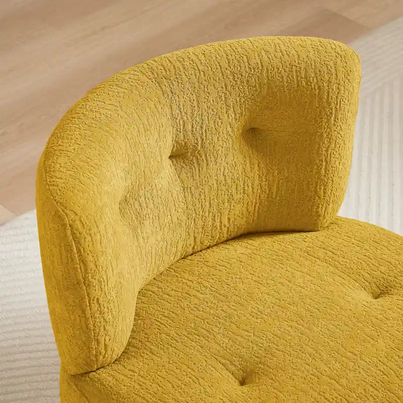 Fauteuil pivotant d'appoint en flanelle