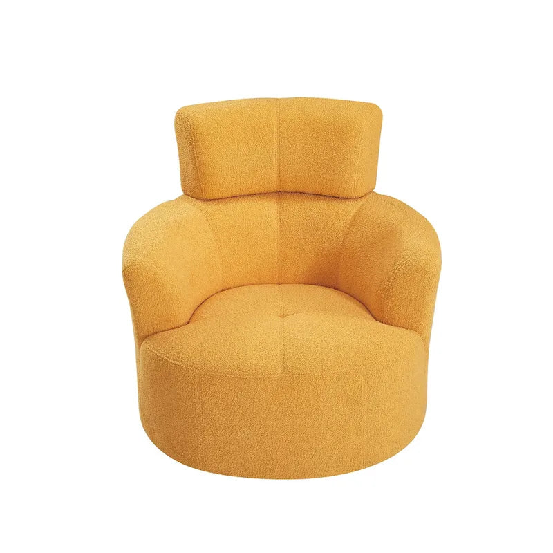 Fauteuil club pivotant à 360° avec appuie-tête réglable