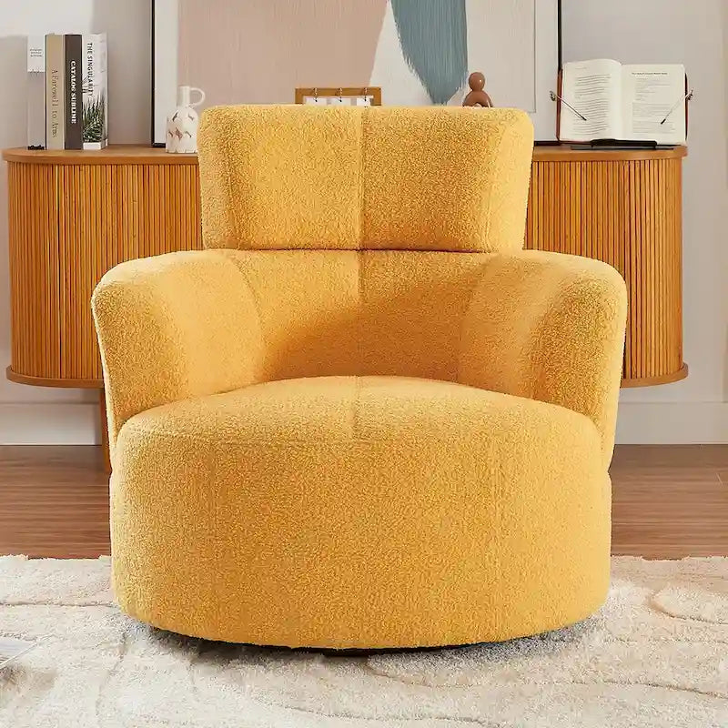 Fauteuil club pivotant à 360° avec appuie-tête réglable