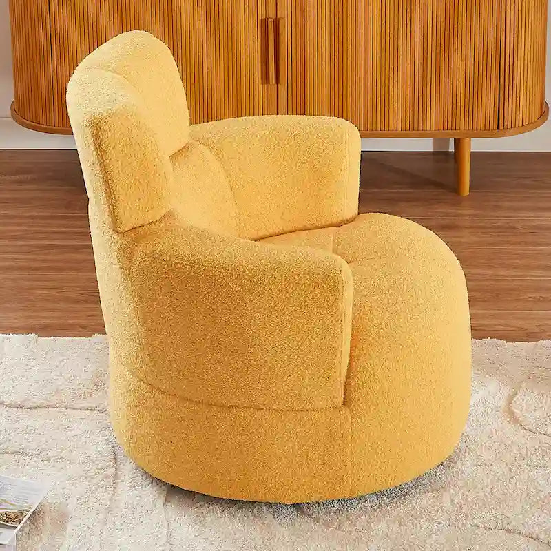 Fauteuil club pivotant à 360° avec appuie-tête réglable