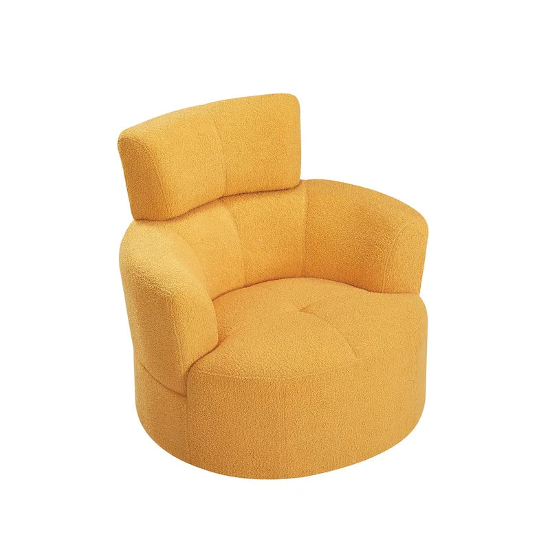 Fauteuil club pivotant à 360° avec appuie-tête réglable