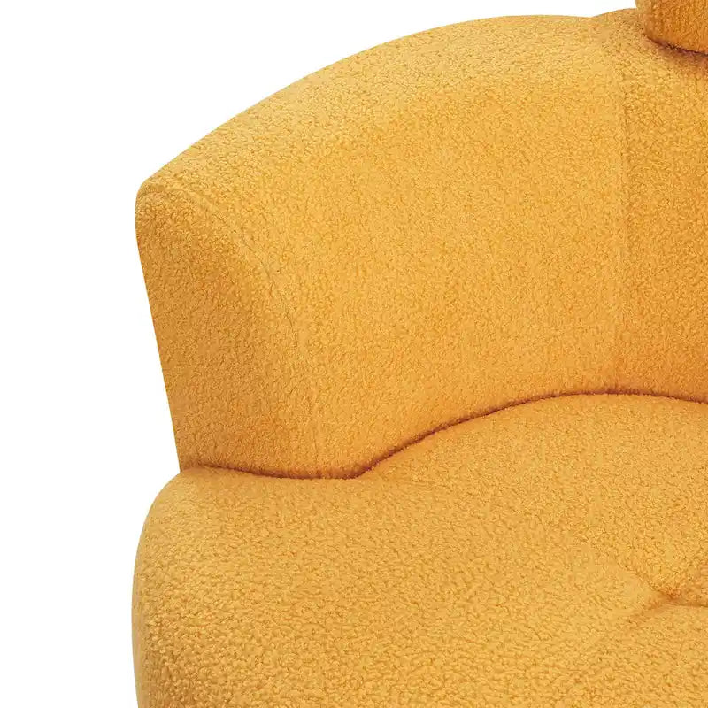 Fauteuil club pivotant à 360° avec appuie-tête réglable