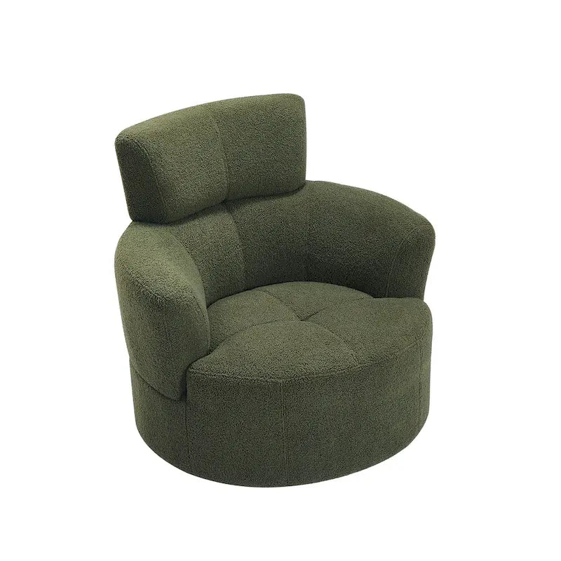 Fauteuil club pivotant à 360° avec appuie-tête réglable