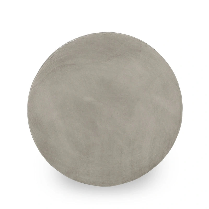 Table d'appoint décorative en béton léger intérieur/extérieur – 40 cm (L) x 46,5 cm (H)