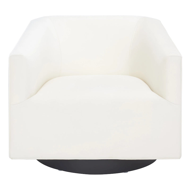 Fauteuil d'appoint pivotant en velours (entièrement assemblé) – 32"L x 33"P x 29"H