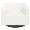 Fauteuil d'appoint pivotant en velours (entièrement assemblé) – 32"L x 33"P x 29"H