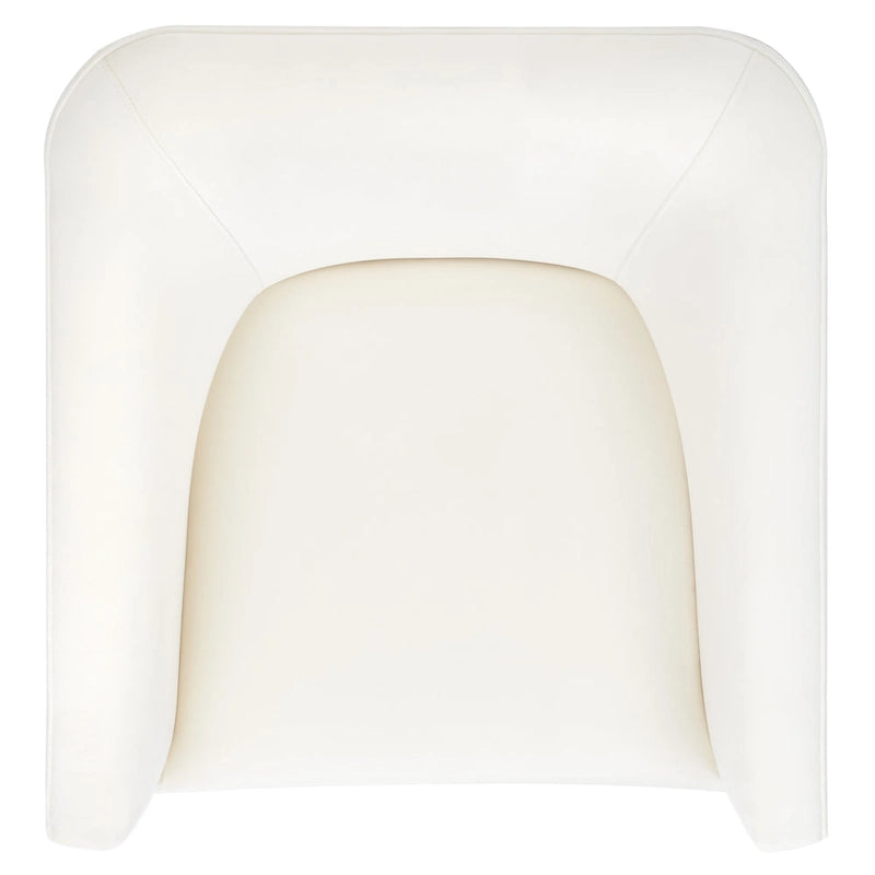 Fauteuil d'appoint pivotant en velours (entièrement assemblé) – 32"L x 33"P x 29"H
