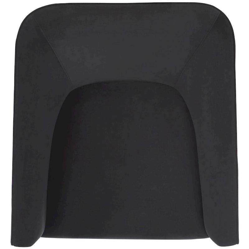Fauteuil d'appoint pivotant en velours (entièrement assemblé) – 32"L x 33"P x 29"H
