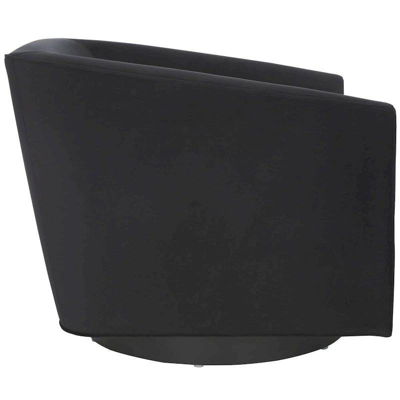 Fauteuil d'appoint pivotant en velours (entièrement assemblé) – 32"L x 33"P x 29"H