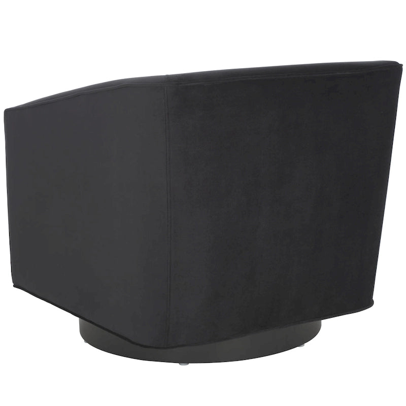 Fauteuil d'appoint pivotant en velours (entièrement assemblé) – 32"L x 33"P x 29"H