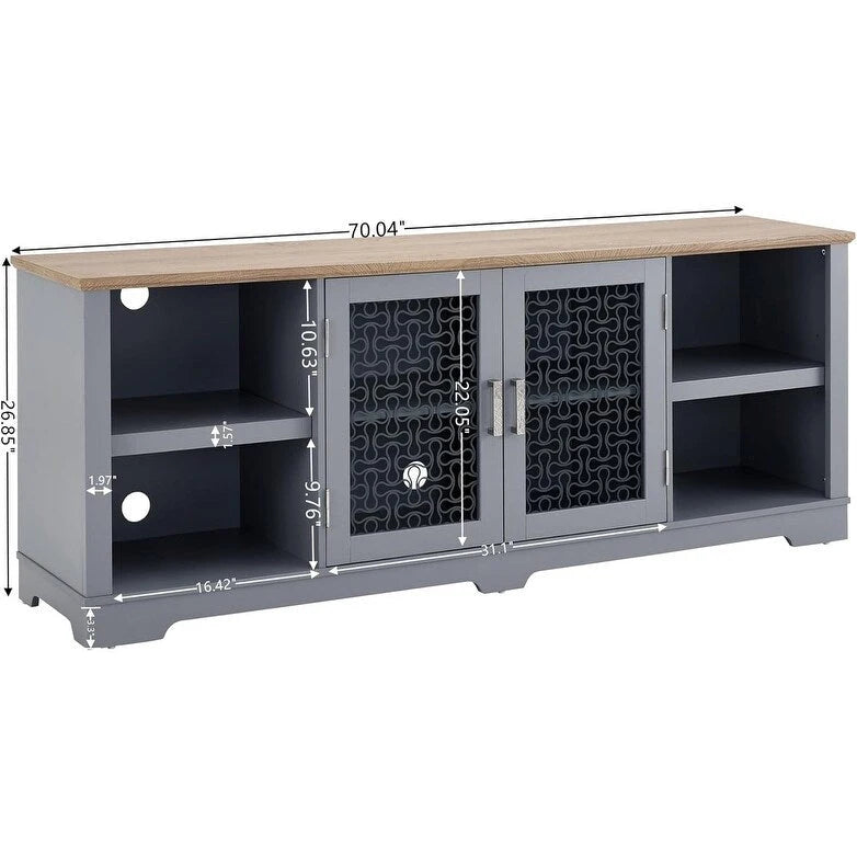 Meuble TV d'inspiration ferme moderne, Console de divertissement façon grange