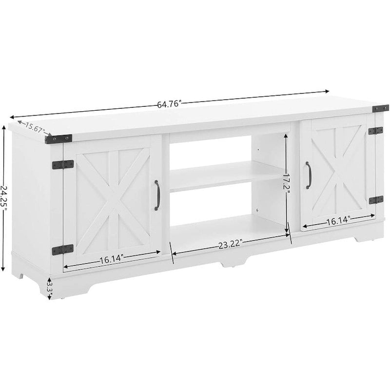 Meuble TV d'inspiration ferme moderne, Console de divertissement façon grange