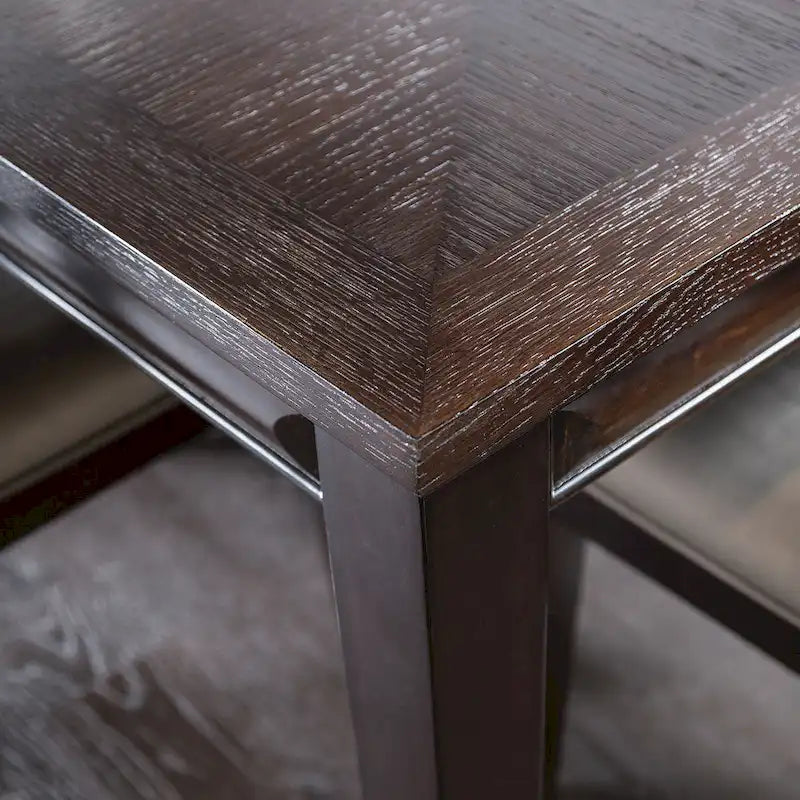 Table à manger extensible moderne en bois de 90 pouces avec rallonge de 18 pouces