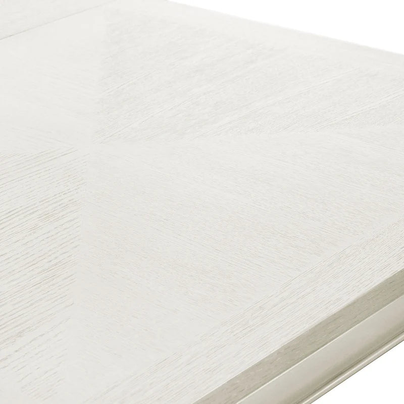 Table à manger extensible moderne en bois de 90 pouces avec rallonge de 18 pouces