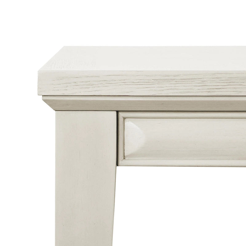 Table à manger extensible moderne en bois de 90 pouces avec rallonge de 18 pouces