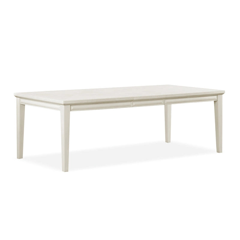 Table à manger extensible moderne en bois de 90 pouces avec rallonge de 18 pouces
