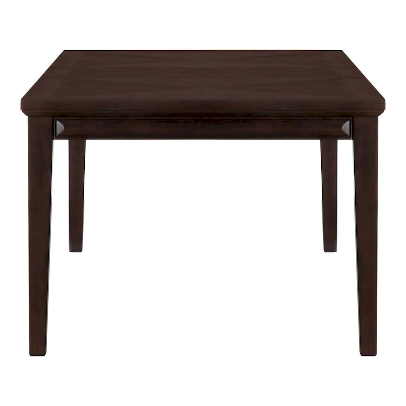 Table à manger extensible moderne en bois de 90 pouces avec rallonge de 18 pouces